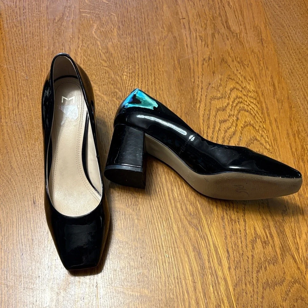 Marc Fisher 5.5 Elegant Black Patent Leather Women's Heels
